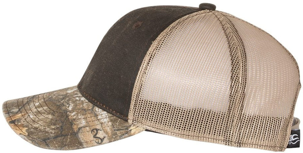 no-logo Outdoor Cap Distressed Camo Mesh-Back Cap-Caps-Outdoor Cap-Brown/Edge/Tan-OSFA-Thread Logic 