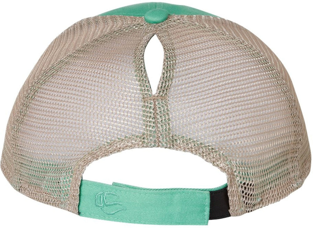 no-logo Outdoor Cap Ponytail Mesh-Back Cap-Headwear-Outdoor Cap-Thread Logic 