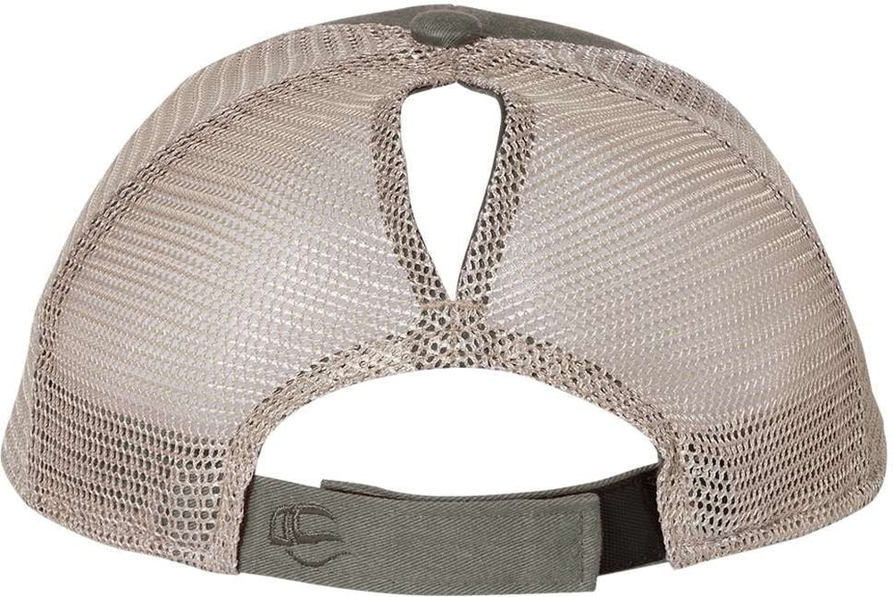 no-logo Outdoor Cap Ponytail Mesh-Back Cap-Headwear-Outdoor Cap-Thread Logic 