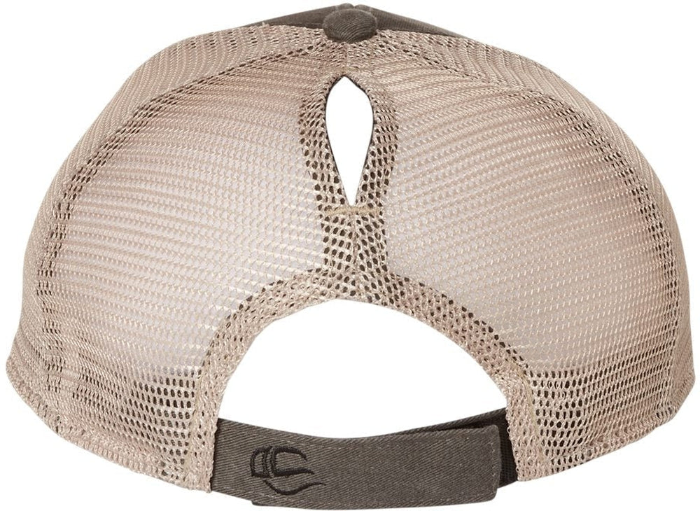 no-logo Outdoor Cap Ponytail Mesh-Back Cap-Headwear-Outdoor Cap-Thread Logic 