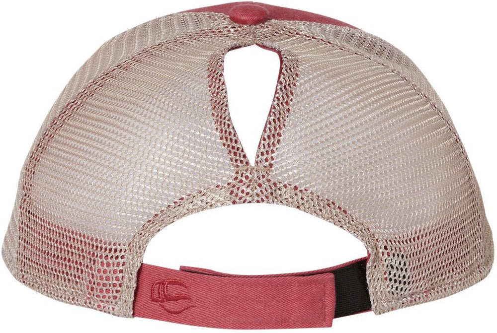 no-logo Outdoor Cap Ponytail Mesh-Back Cap-Headwear-Outdoor Cap-Thread Logic 