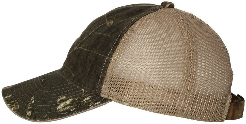 no-logo Outdoor Cap Washed Brushed Mesh-Back Camo Cap-Headwear-Outdoor Cap-Thread Logic 