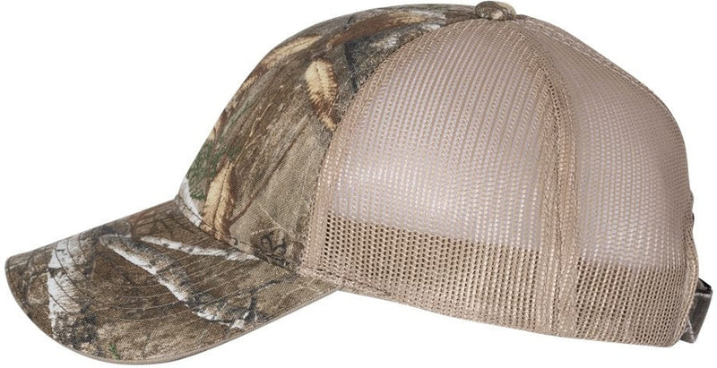 no-logo Outdoor Cap Washed Brushed Mesh-Back Camo Cap-Headwear-Outdoor Cap-Thread Logic 