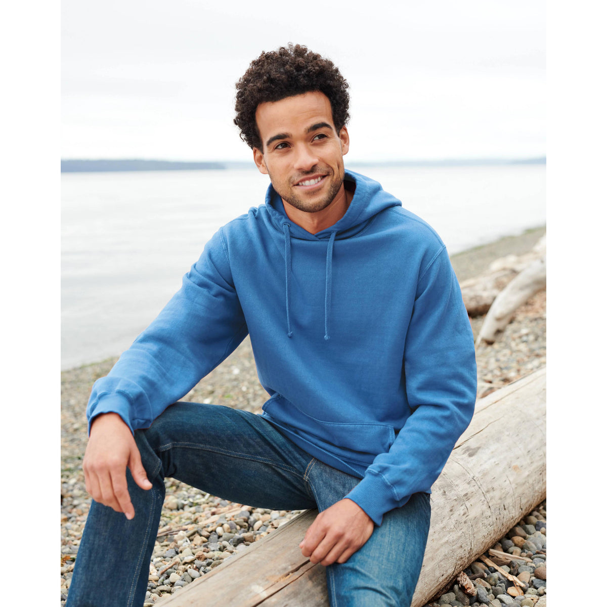 no-logo Port & Company Pigment-Dyed Pullover Hooded Sweatshirt-Hoodies-Port & Company-Thread Logic