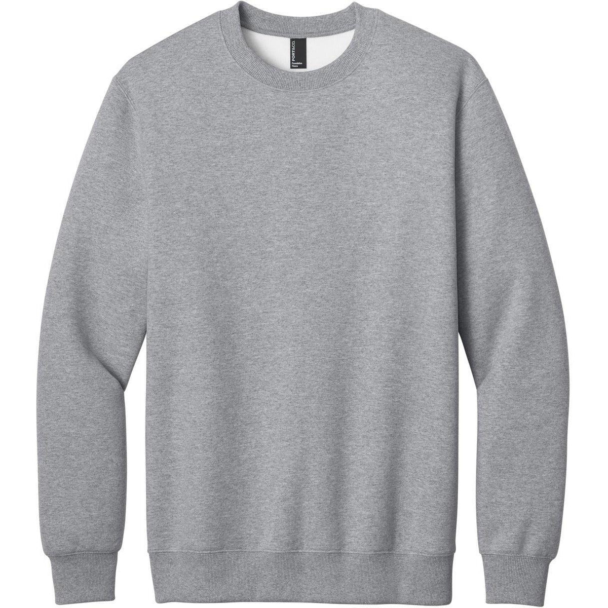 Port & Co Foundation Fleece Pullover Crewneck Sweatshirt
