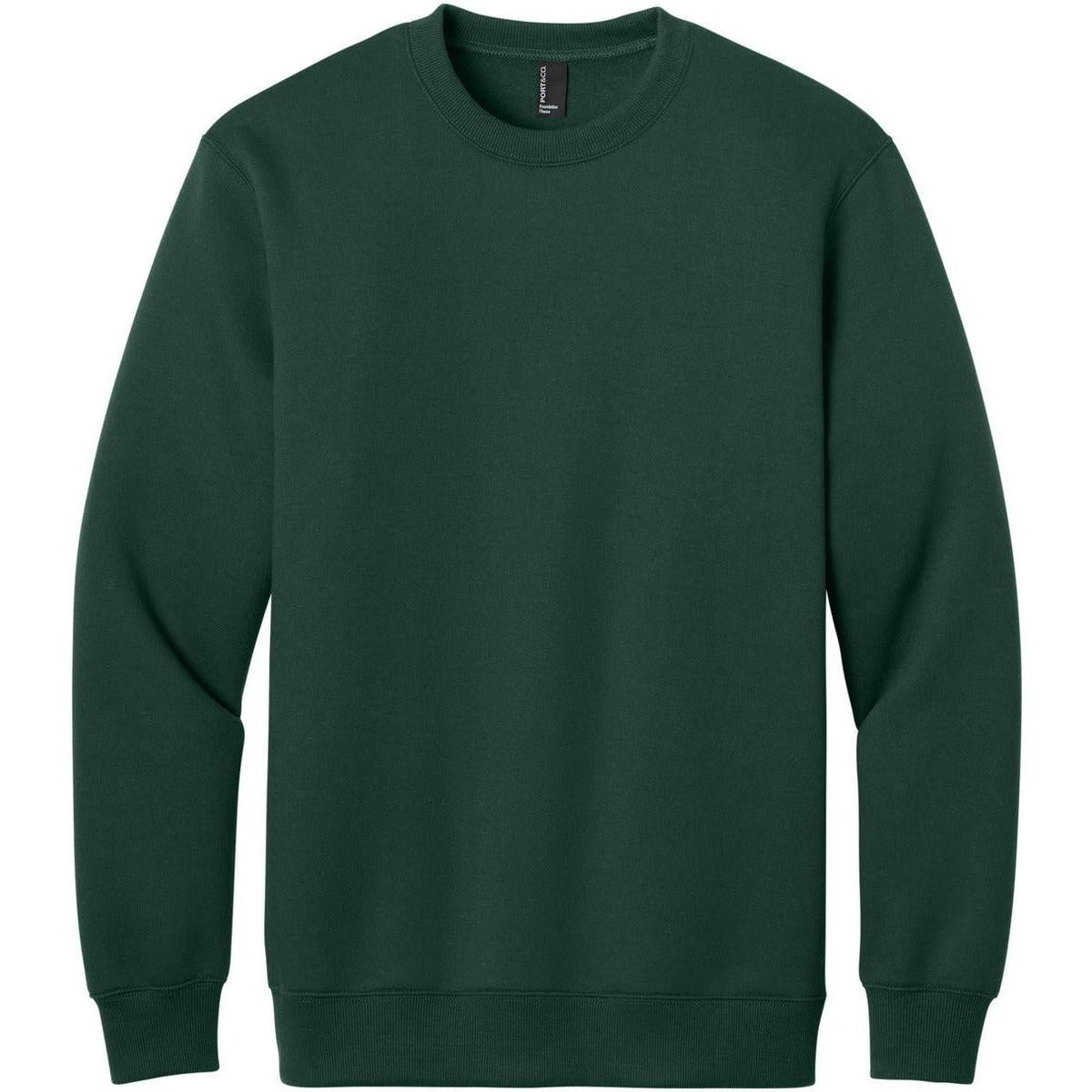 Port & Co Foundation Fleece Pullover Crewneck Sweatshirt