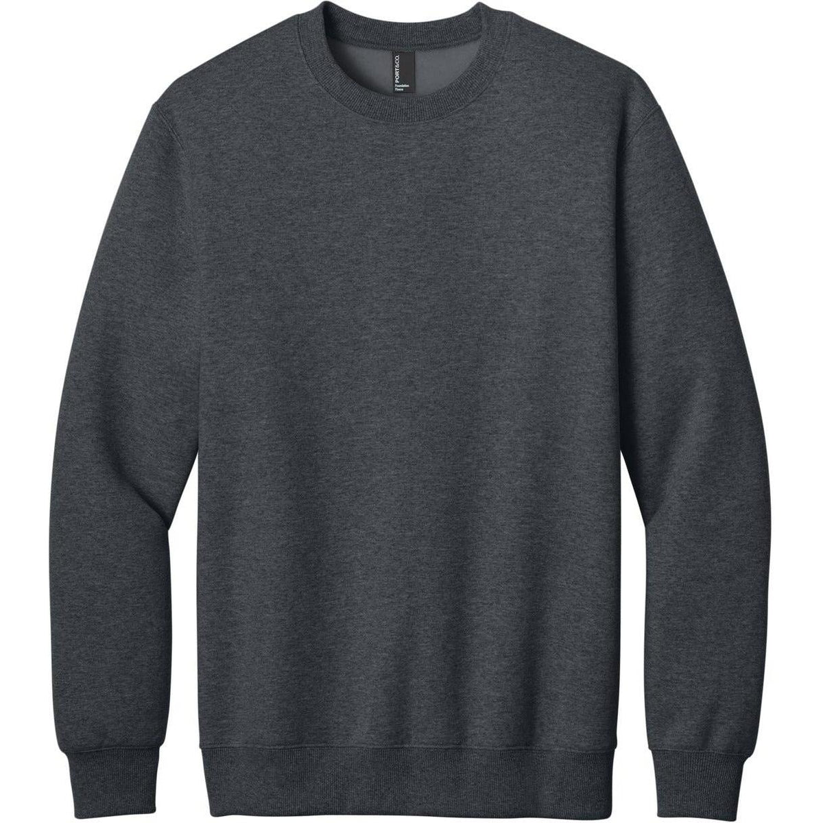 Port & Co Foundation Fleece Pullover Crewneck Sweatshirt