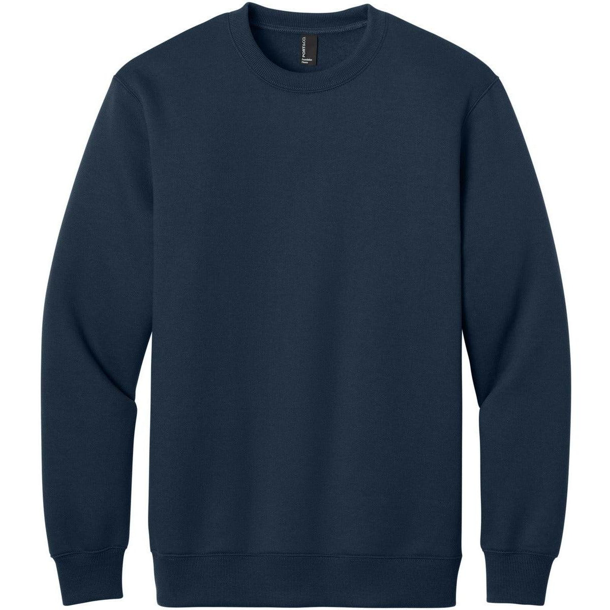 Port & Co Foundation Fleece Pullover Crewneck Sweatshirt