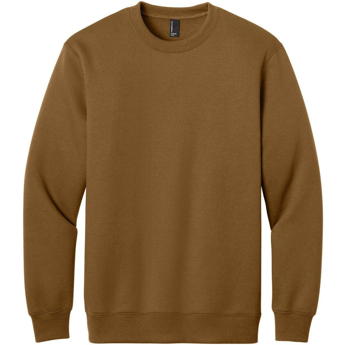 Port & Co Foundation Fleece Pullover Crewneck Sweatshirt