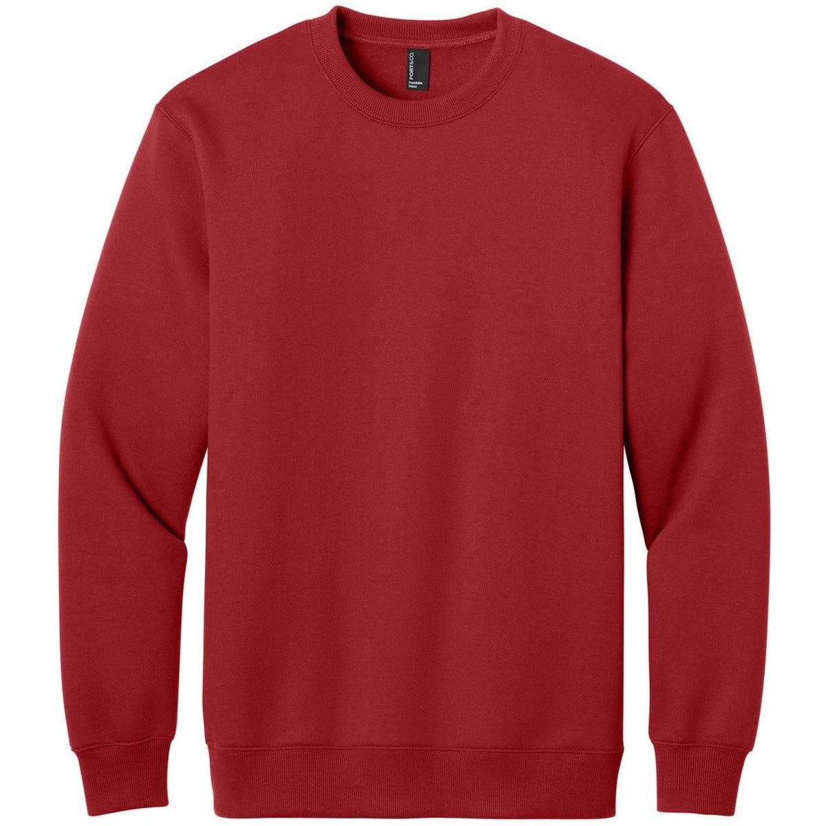 Port & Co Foundation Fleece Pullover Crewneck Sweatshirt