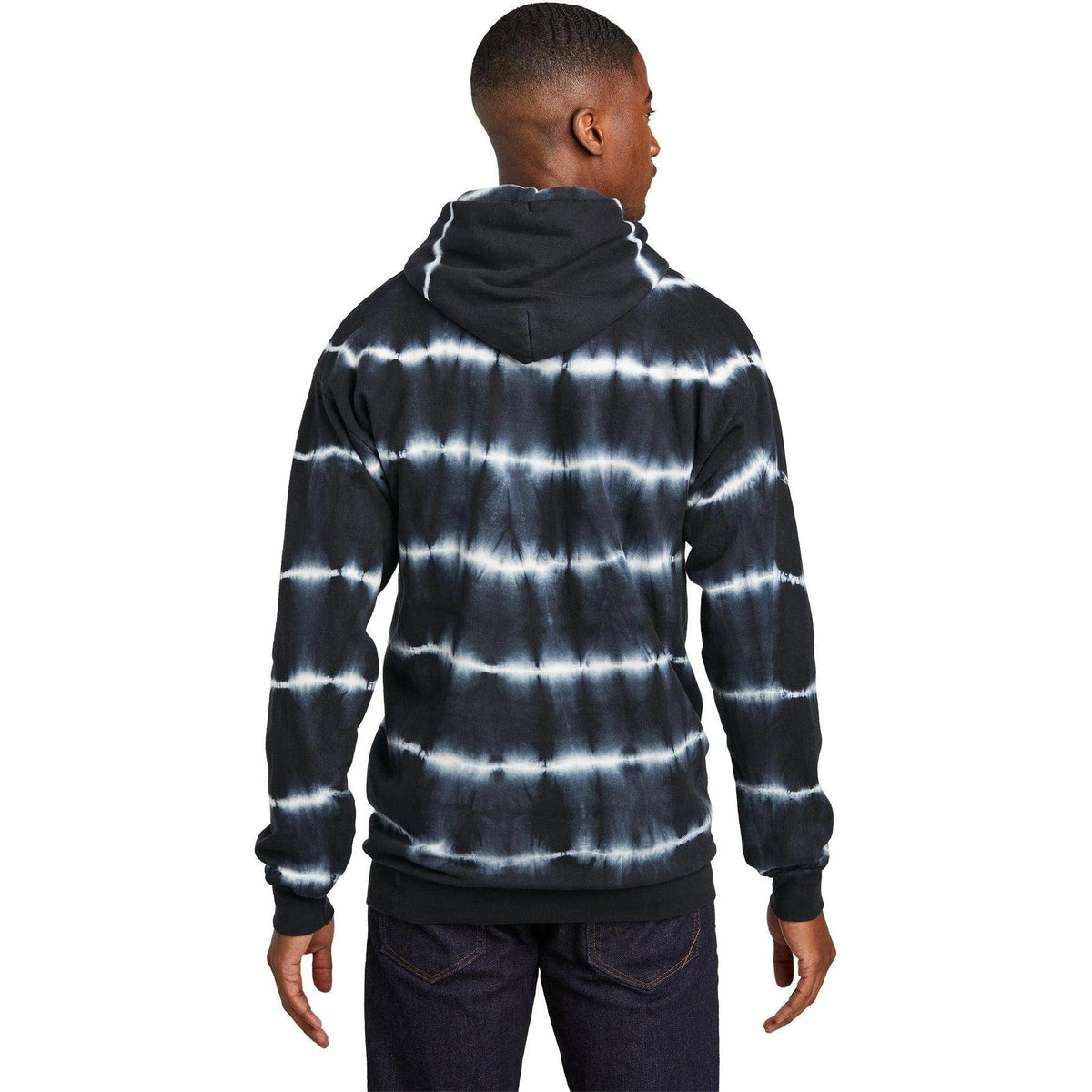 no-logo Port & Company Allover Stripe Tie-Dye Fleece-Port & Company-Thread Logic