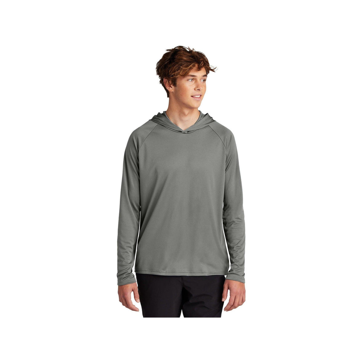 no-logo Port & Company Performance Pullover Hooded Tee-Port & Company-Thread Logic
