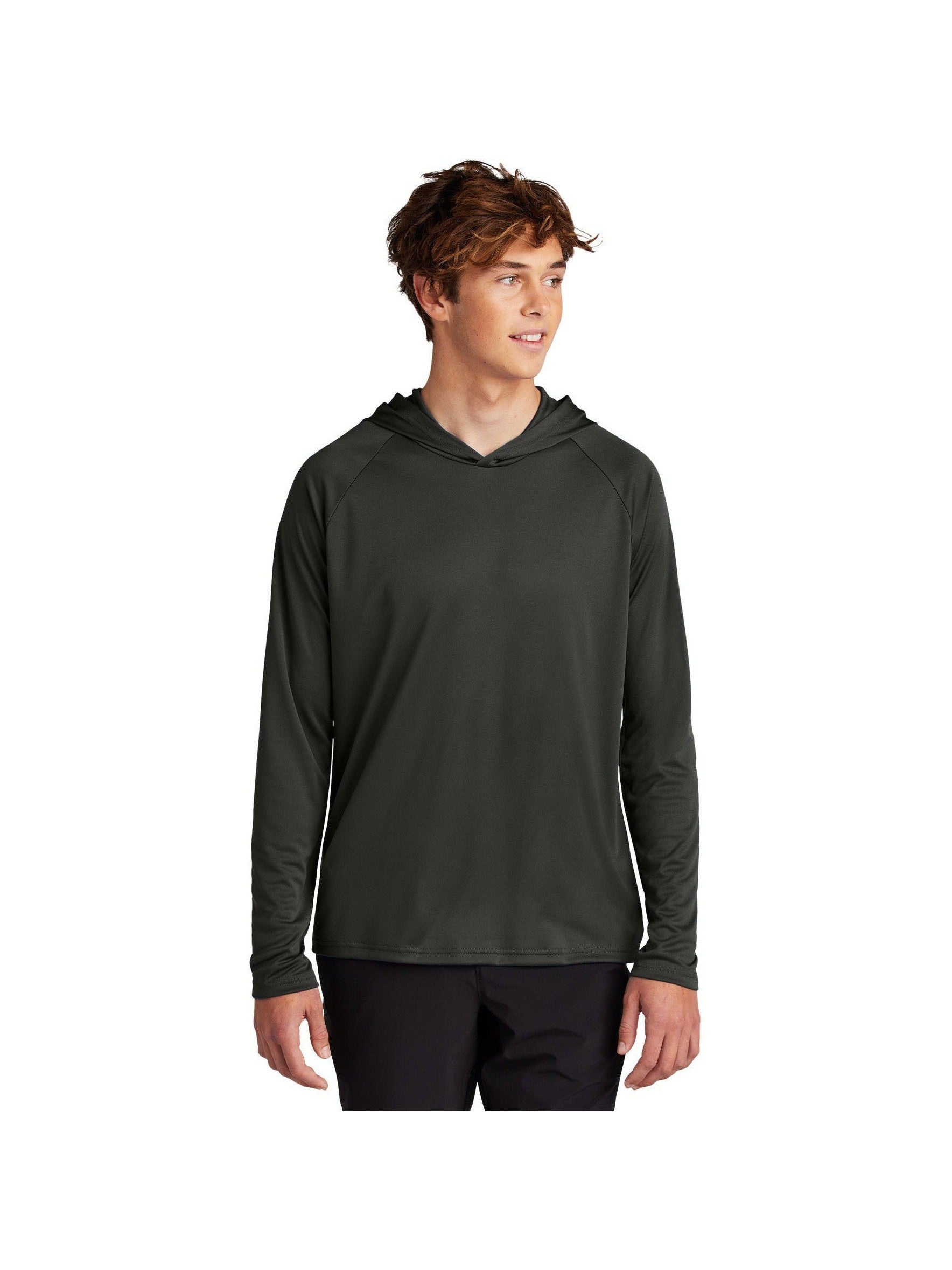 no-logo Port & Company Performance Pullover Hooded Tee-Port & Company-Thread Logic