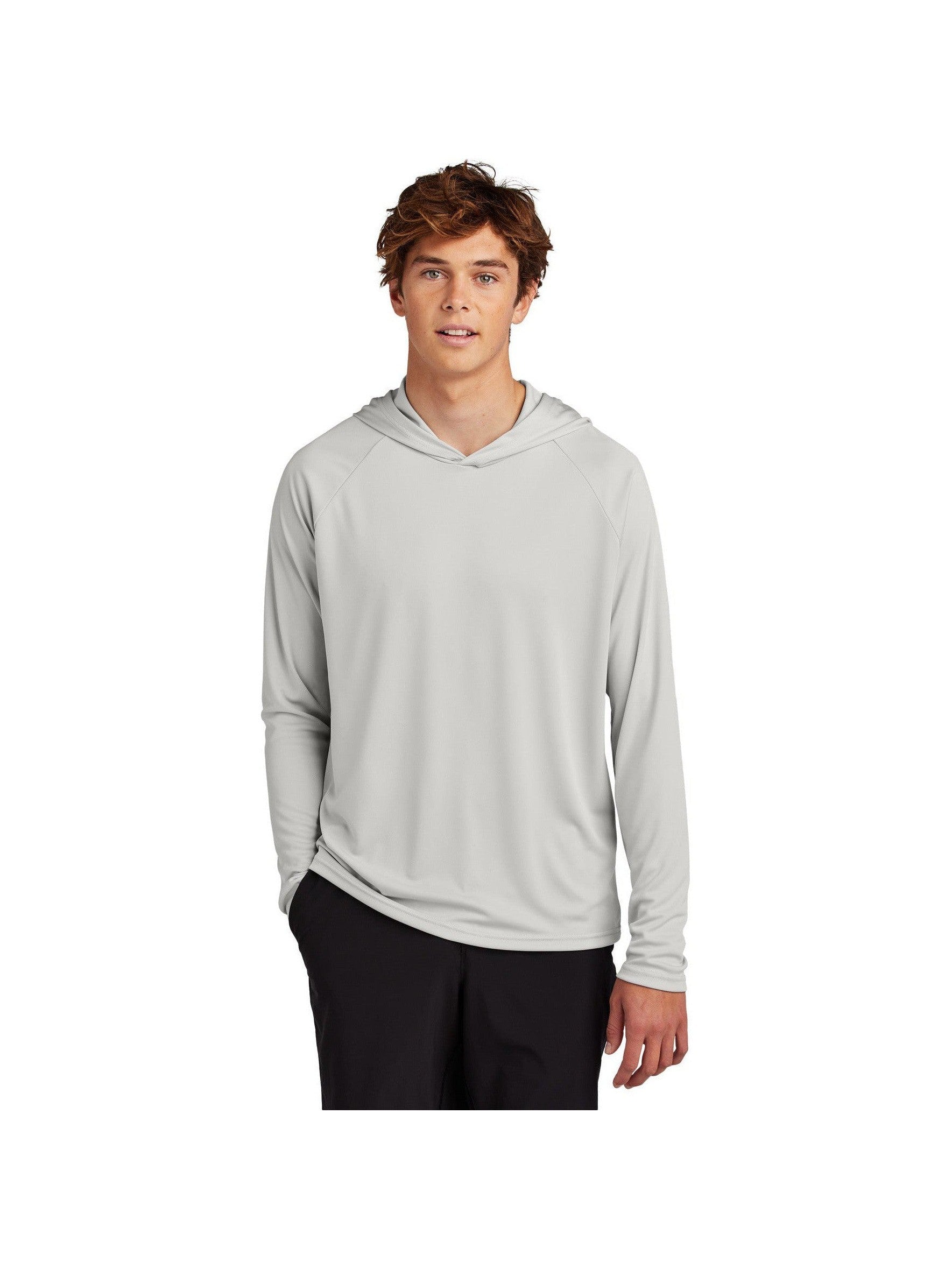 no-logo Port & Company Performance Pullover Hooded Tee-Port & Company-Thread Logic