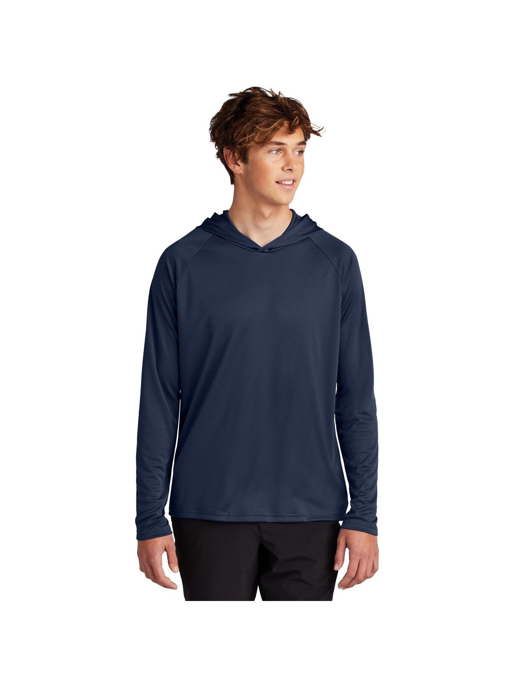 no-logo Port & Company Performance Pullover Hooded Tee-Port & Company-Thread Logic