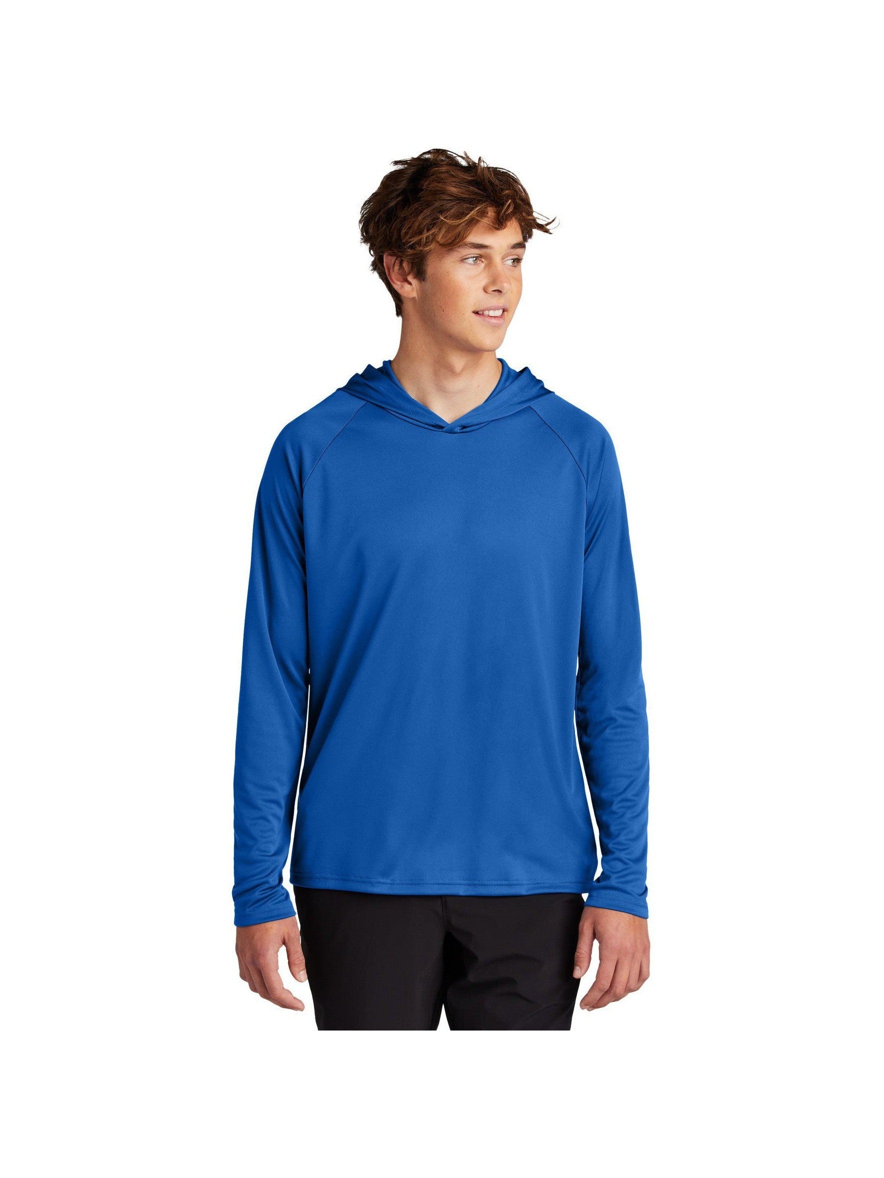 no-logo Port & Company Performance Pullover Hooded Tee-Port & Company-Thread Logic