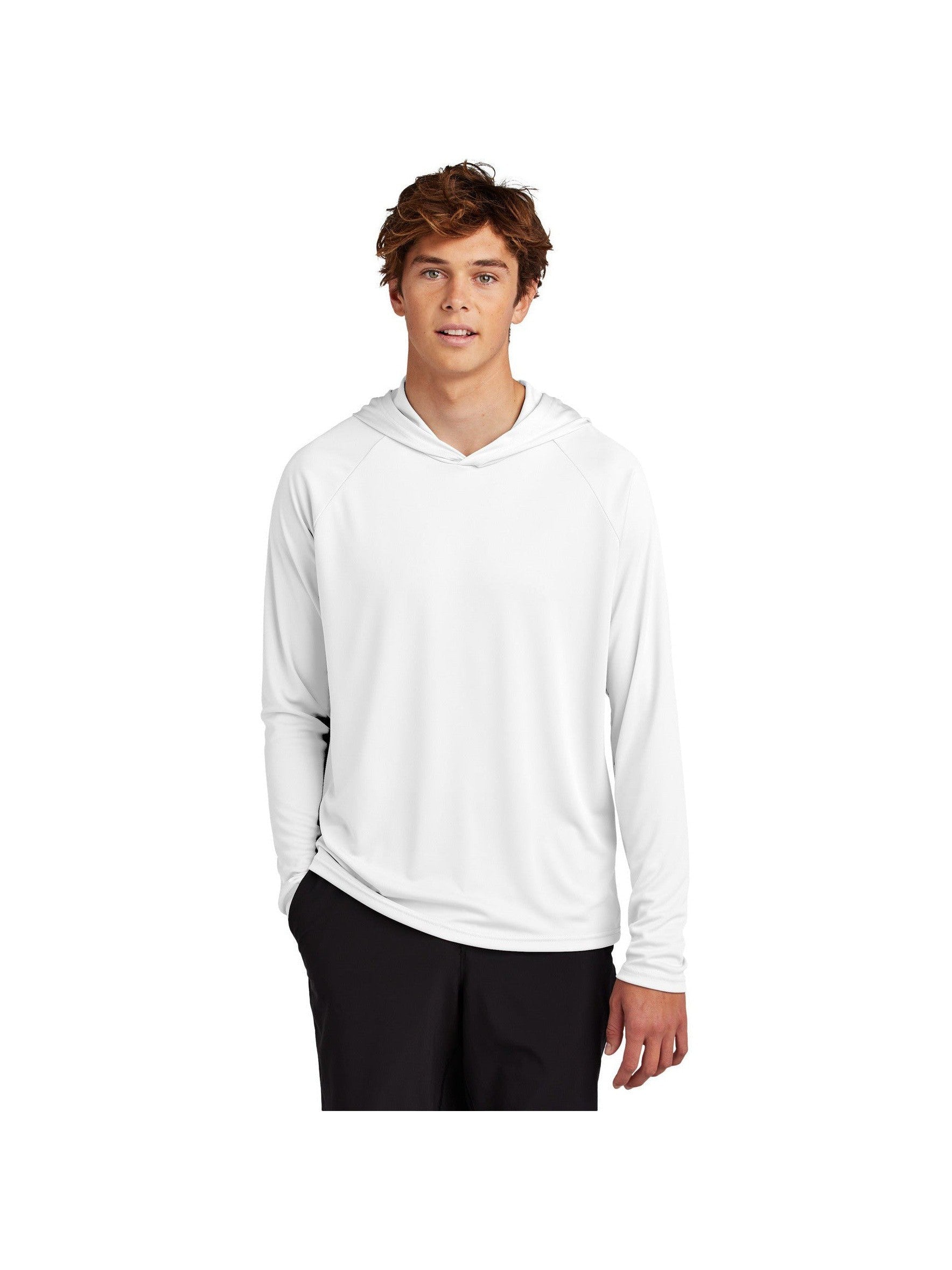 no-logo Port & Company Performance Pullover Hooded Tee-Port & Company-Thread Logic