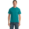 no-logo CLOSEOUT - Port & Company Tall Core Blend Tee-Port & Company-Jade Green-LT-Thread Logic