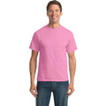 no-logo CLOSEOUT - Port & Company Tall Core Blend Tee-Port & Company-Candy Pink-LT-Thread Logic