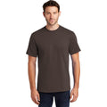 no-logo CLOSEOUT - Port & Company Tall Essential Tee-Port & Company-Brown-XLT-Thread Logic