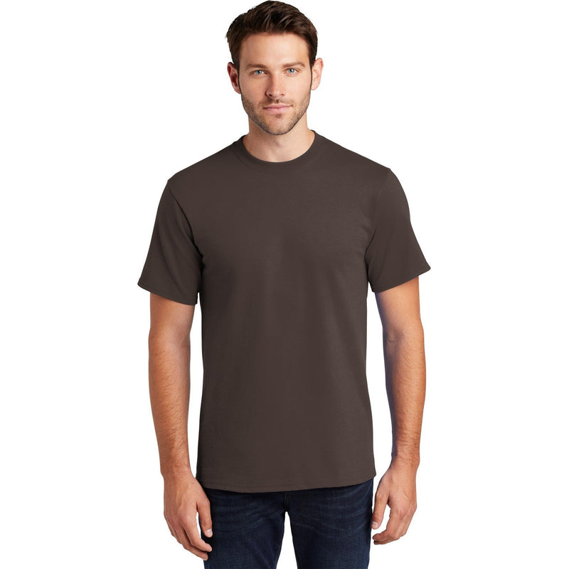 no-logo CLOSEOUT - Port & Company Tall Essential Tee-Port & Company-Brown-XLT-Thread Logic