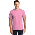 no-logo CLOSEOUT - Port & Company Tall Essential Tee-Port & Company-Candy Pink-XLT-Thread Logic