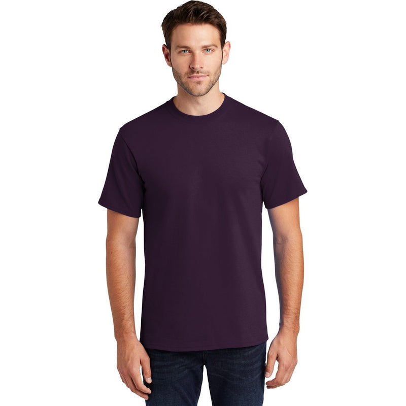 no-logo CLOSEOUT - Port & Company Tall Essential Tee-Port & Company-Eggplant-LT-Thread Logic