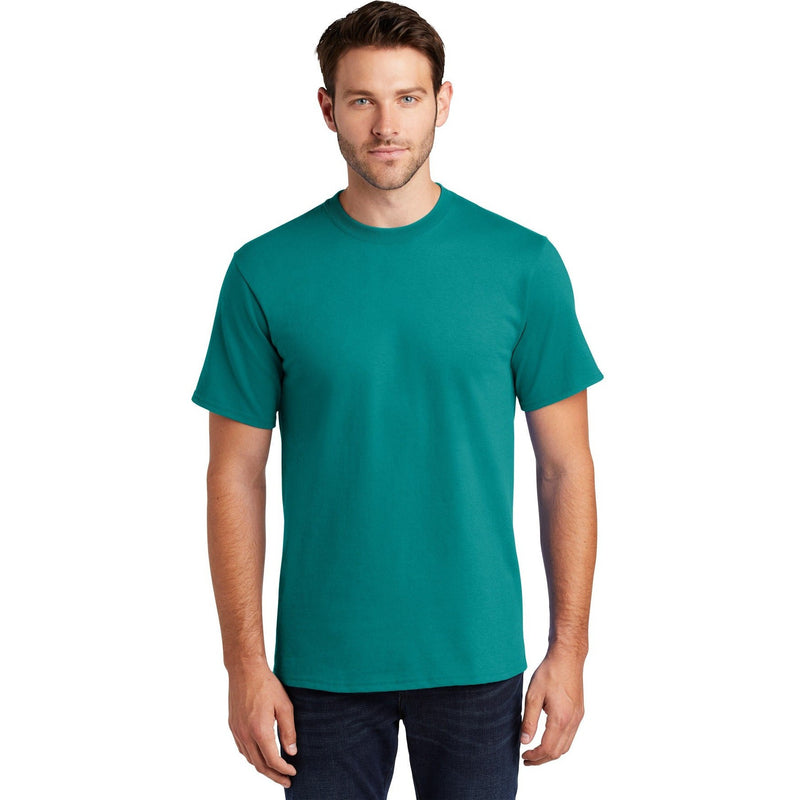 no-logo CLOSEOUT - Port & Company Tall Essential Tee-Port & Company-Jade Green-LT-Thread Logic