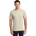 no-logo CLOSEOUT - Port & Company Tall Essential Tee-Port & Company-Natural-4XLT-Thread Logic