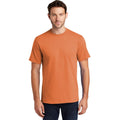 no-logo CLOSEOUT - Port & Company Tall Essential Tee-Port & Company-Orange Sherbet-XLT-Thread Logic