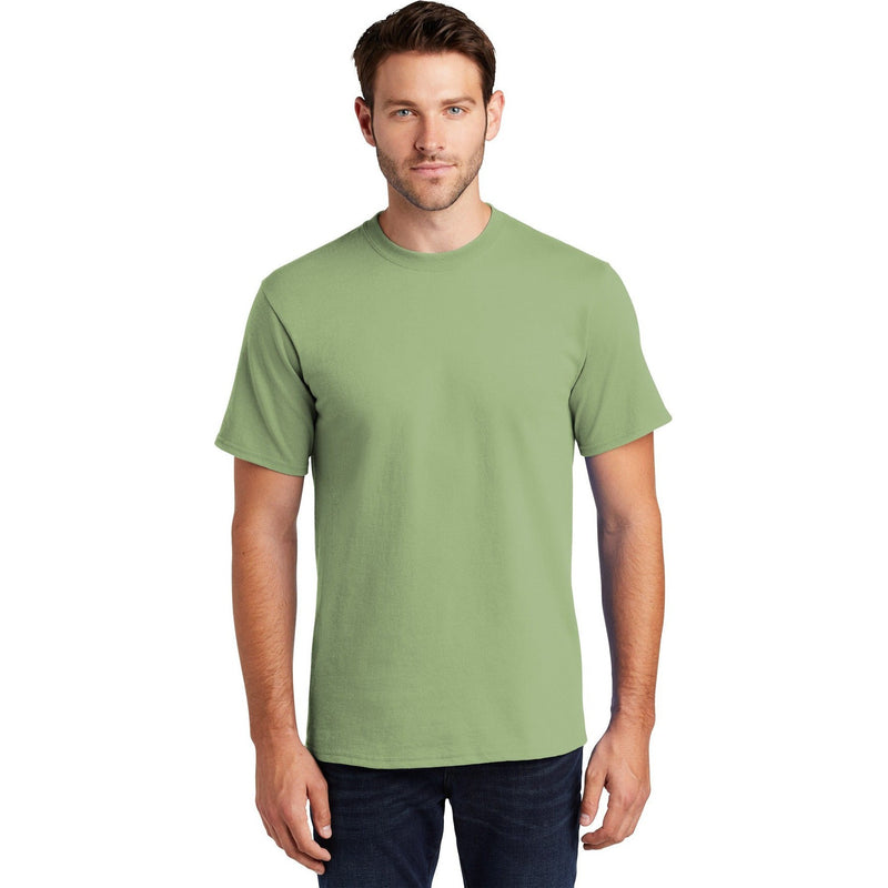 no-logo CLOSEOUT - Port & Company Tall Essential Tee-Port & Company-Pistachio-LT-Thread Logic