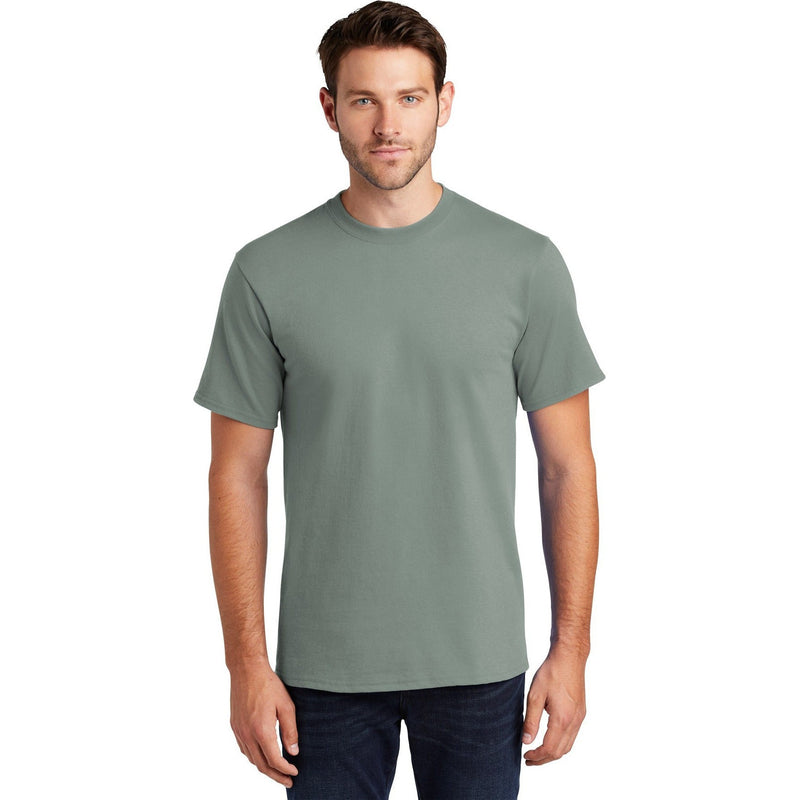 no-logo CLOSEOUT - Port & Company Tall Essential Tee-Port & Company-Stonewashed Green-LT-Thread Logic