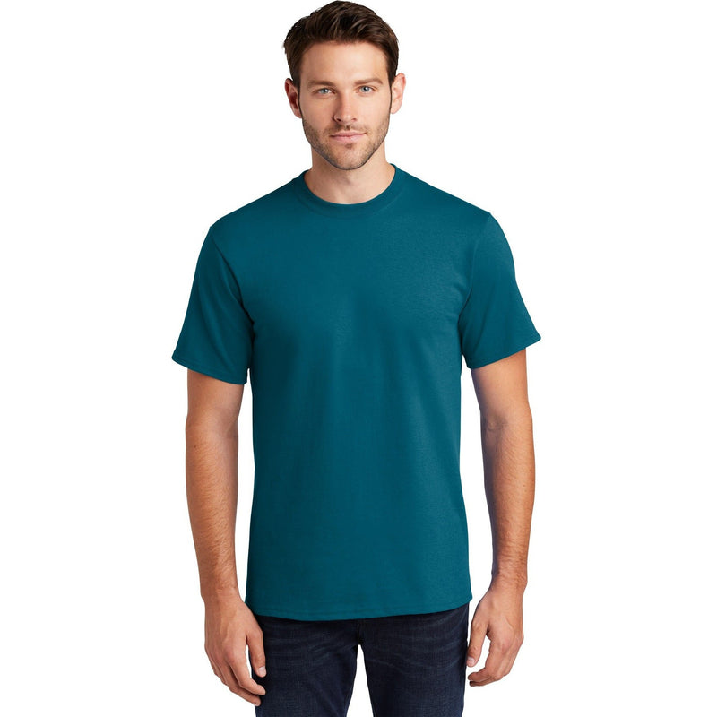 no-logo CLOSEOUT - Port & Company Tall Essential Tee-Port & Company-Teal-4XLT-Thread Logic