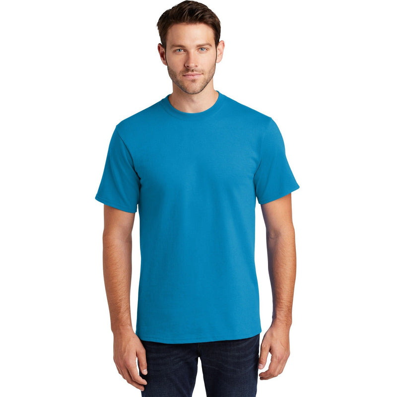 no-logo CLOSEOUT - Port & Company Tall Essential Tee-Port & Company-Turquoise-XLT-Thread Logic