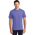 no-logo CLOSEOUT - Port & Company Tall Essential Tee-Port & Company-Violet-LT-Thread Logic