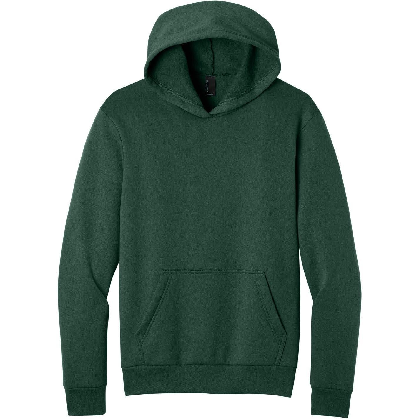 Port & Company Easy Fleece Pullover Hooded Sweatshirt