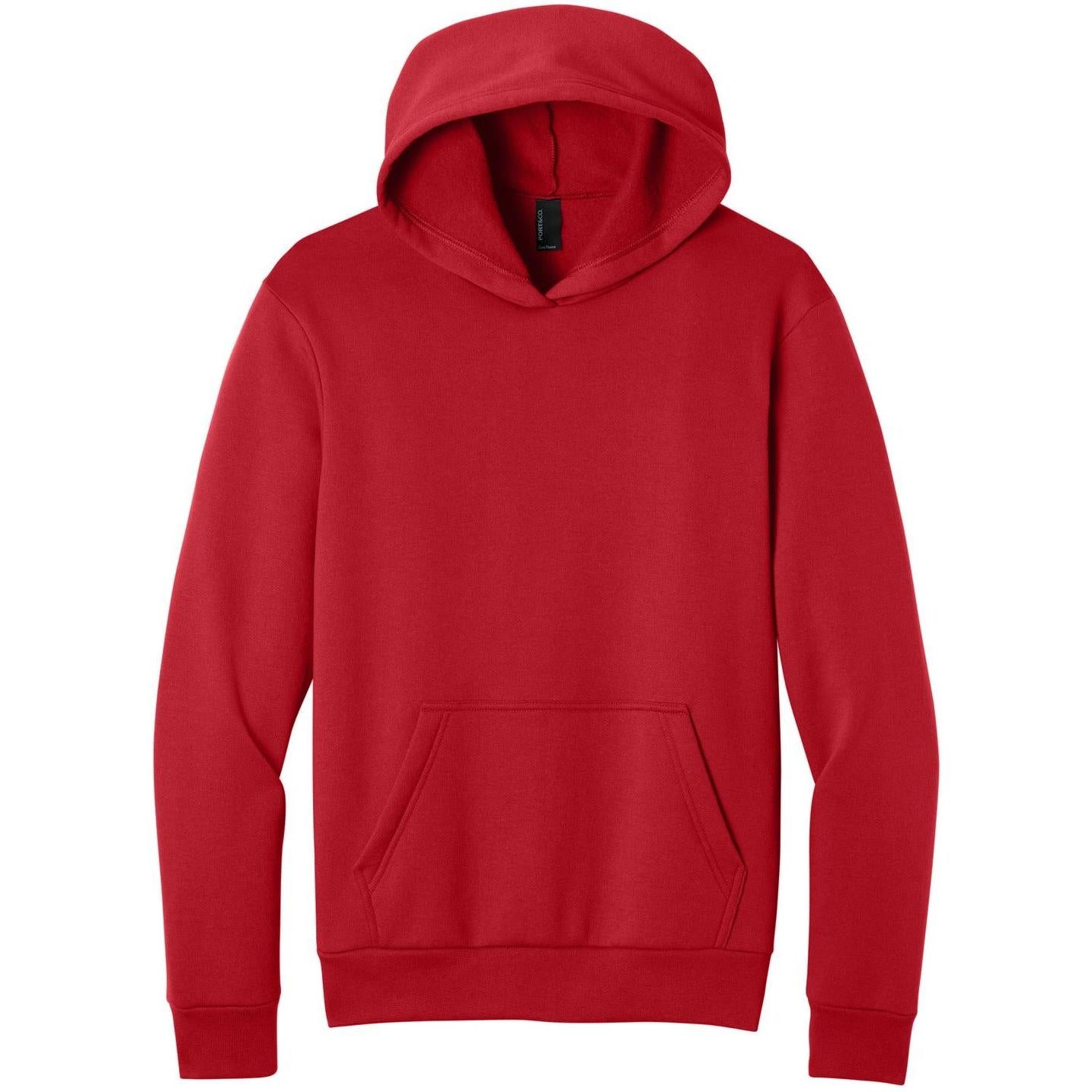 Port & Company Easy Fleece Pullover Hooded Sweatshirt