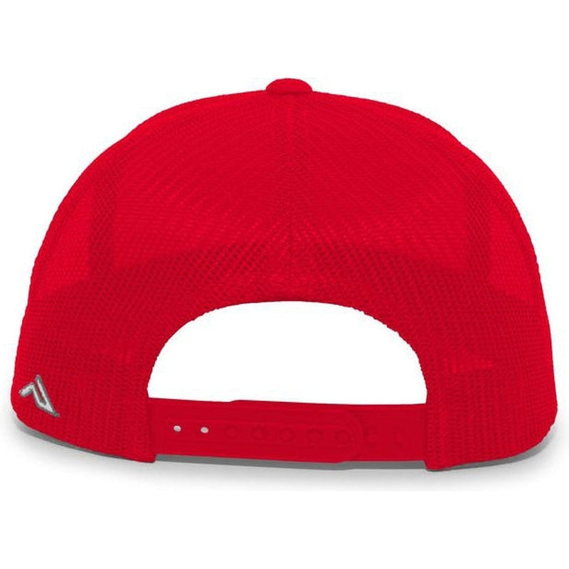 no-logo Pacific Headwear Aggressive Heather Trucker Snapback Cap-Caps-Pacific Headwear-Thread Logic 