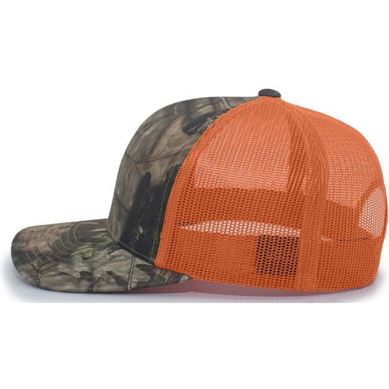 no-logo Pacific Headwear Camo Snapback Trucker Cap-Caps-Pacific Headwear-Thread Logic 