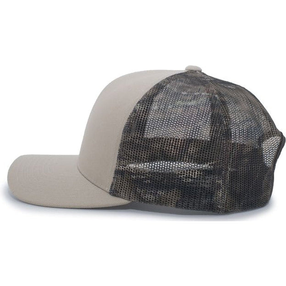 no-logo Pacific Headwear Camo Snapback Trucker Cap-Caps-Pacific Headwear-Thread Logic 
