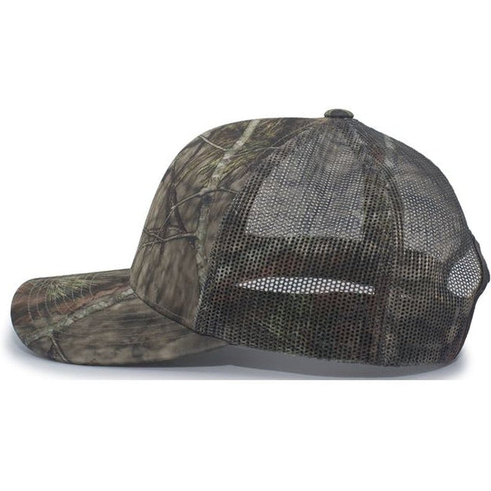 no-logo Pacific Headwear Camo Snapback Trucker Cap-Caps-Pacific Headwear-Thread Logic 