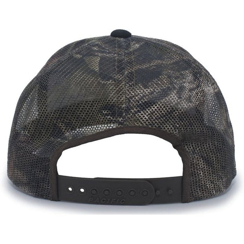 no-logo Pacific Headwear Camo Snapback Trucker Cap-Caps-Pacific Headwear-Thread Logic 