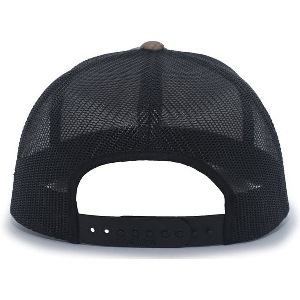 no-logo Pacific Headwear Camo Snapback Trucker Cap-Caps-Pacific Headwear-Thread Logic 