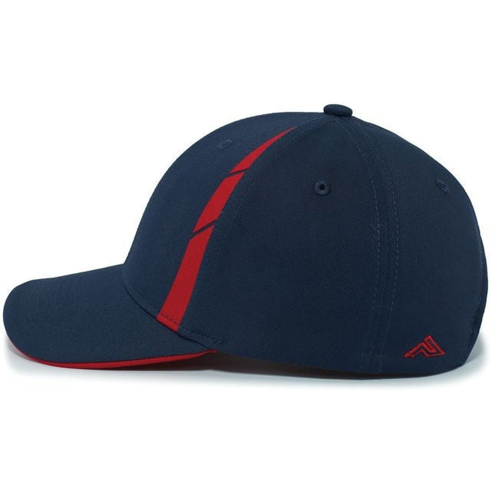 no-logo Pacific Headwear Coolcore Sideline Snapback Cap-Caps-Pacific Headwear-Thread Logic 