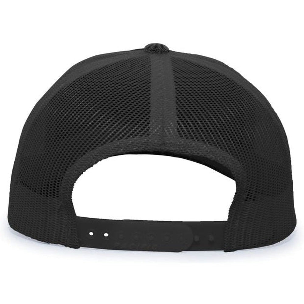no-logo Pacific Headwear Heather Trucker Snapback Cap-Caps-Pacific Headwear-Thread Logic 