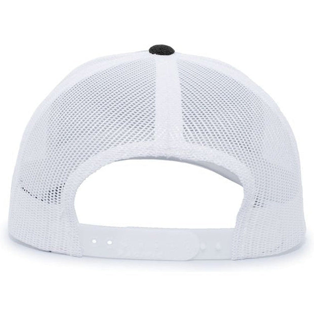 no-logo Pacific Headwear Heather Trucker Snapback Cap-Caps-Pacific Headwear-Thread Logic 