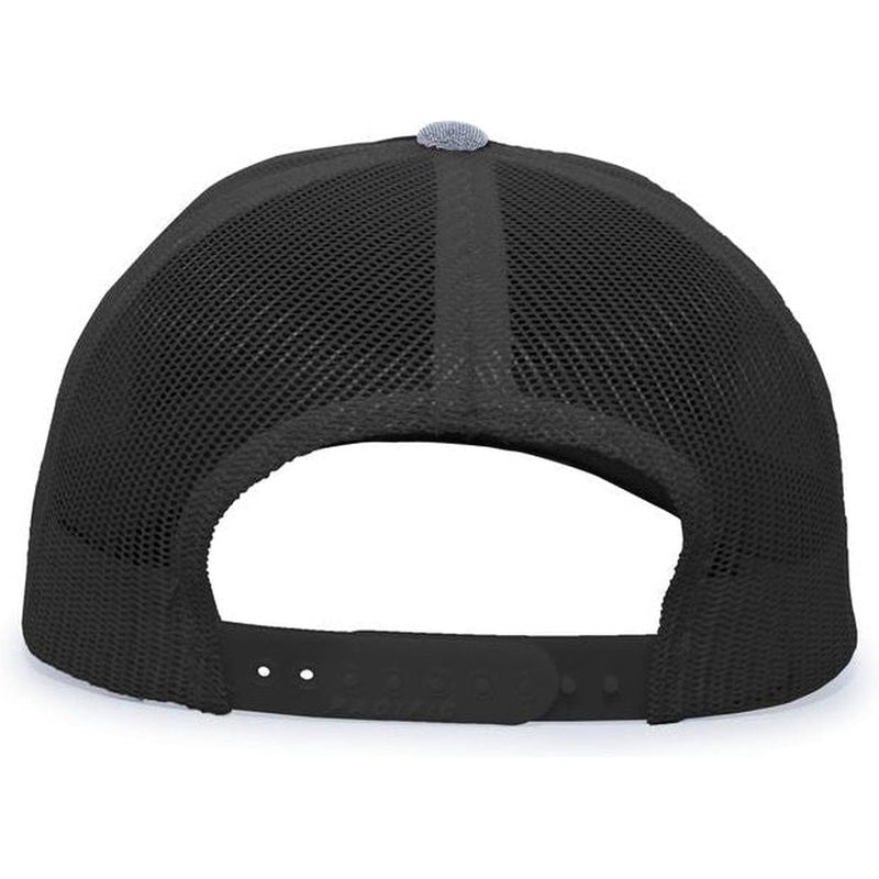no-logo Pacific Headwear Heather Trucker Snapback Cap-Caps-Pacific Headwear-Thread Logic 