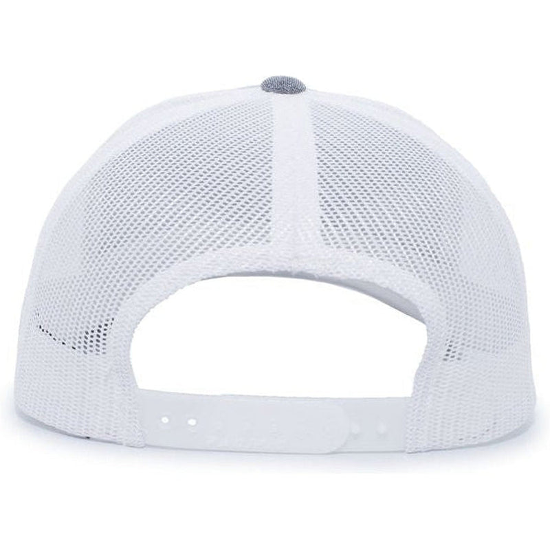 no-logo Pacific Headwear Heather Trucker Snapback Cap-Caps-Pacific Headwear-Thread Logic 