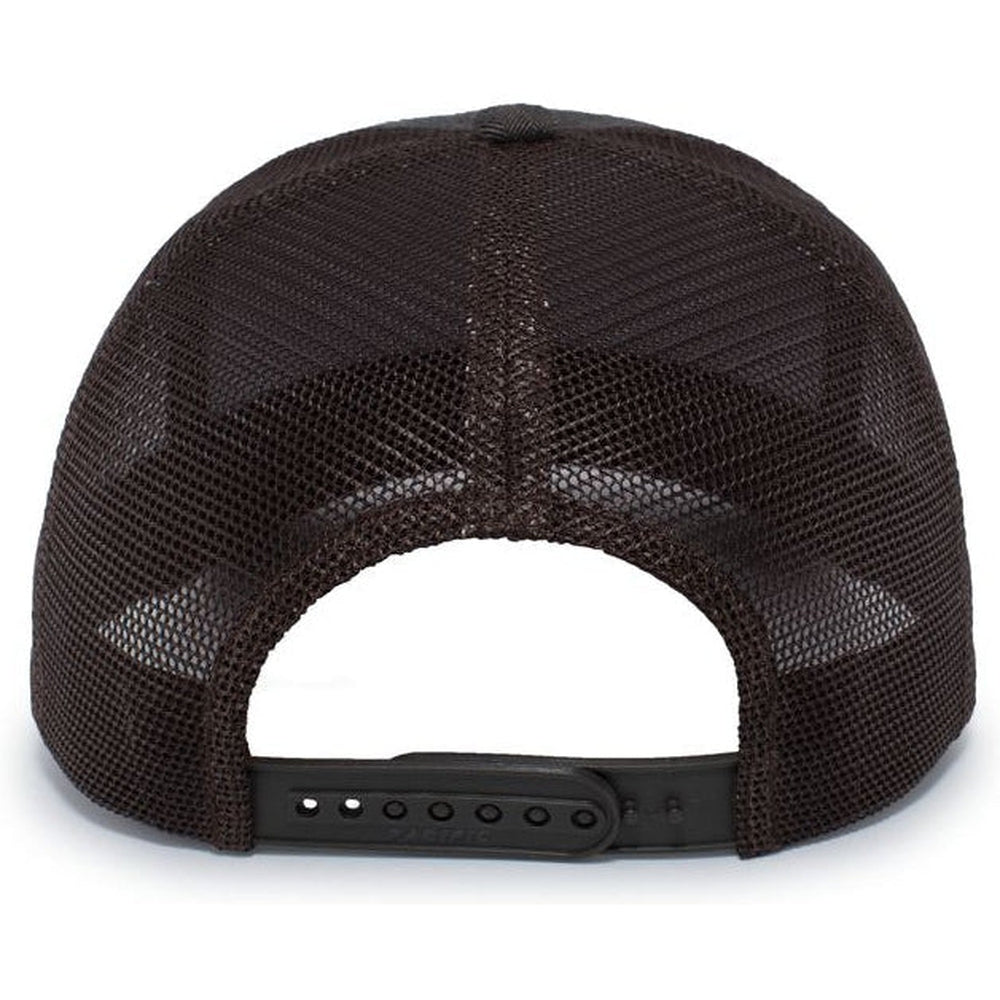 no-logo Pacific Headwear Herringbone Trucker Cap-Caps-Pacific Headwear-Thread Logic 