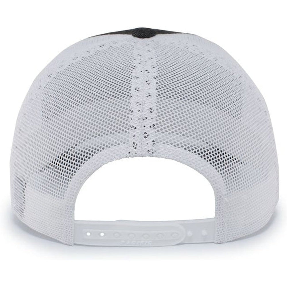no-logo Pacific Headwear Herringbone Trucker Cap-Caps-Pacific Headwear-Thread Logic 